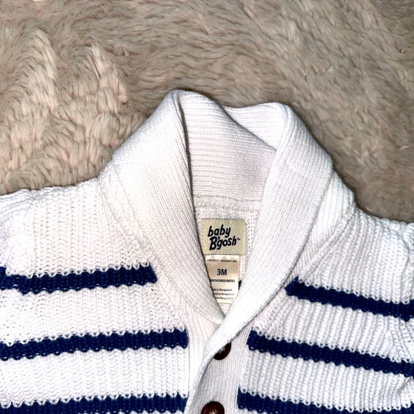 Baby Chunky Knit Striped Cardigan - Picture 2 of 3